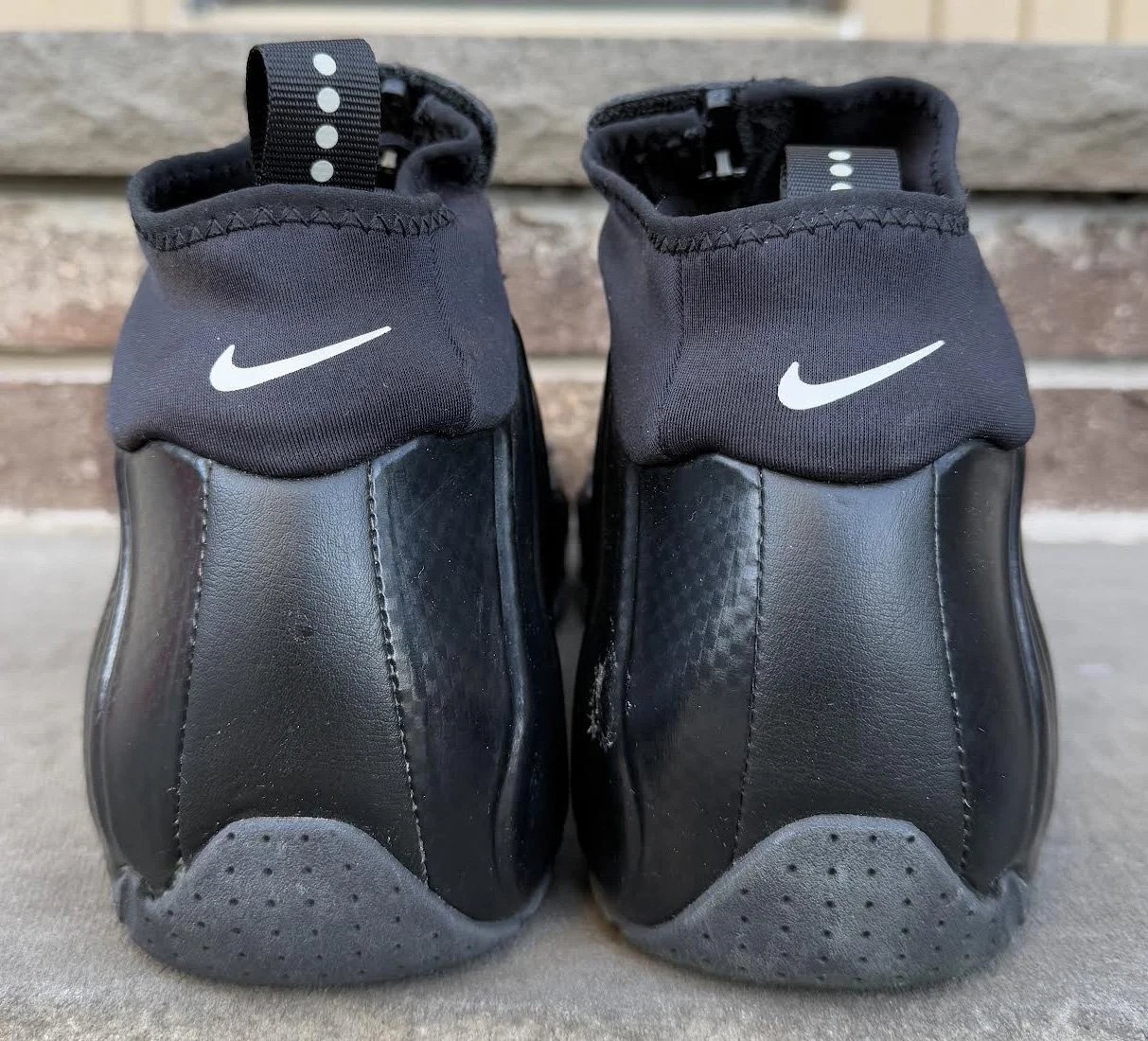 Nike Air Flightposite 2014 Black / Metallic Silver (Size 11